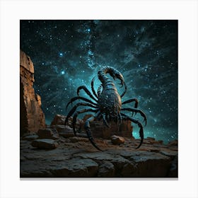 Scorpion In Space 1 Canvas Print