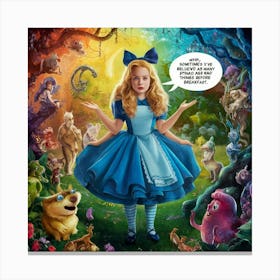 A Striking Illustration Of Alice From Alice In Won Ev6kv2cnsagyfltd9ozacw Raltcp4ytr2vywrivgltqq Canvas Print