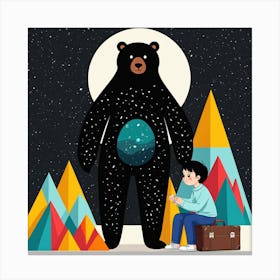 Illustration Of A Bear 13 Canvas Print