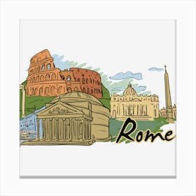 Rome aet Canvas Print