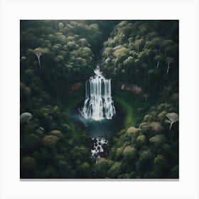 Waterfall In The Rainforest Canvas Print