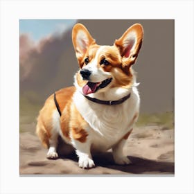 Corgi Canvas Print