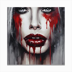 Bloody Woman Canvas Print