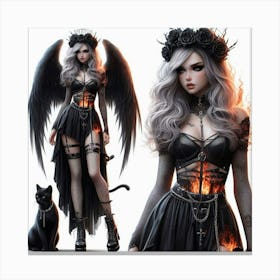 Gothic Angel 3 Canvas Print