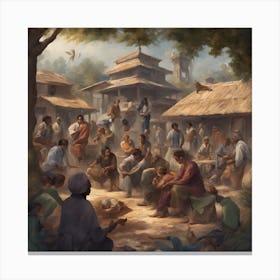 Village Of Jesus Canvas Print