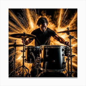 Drummer Canvas Print