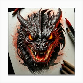 Dragon Head 4 Canvas Print