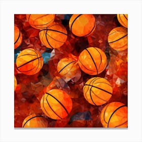 Basketball Balls Canvas Print