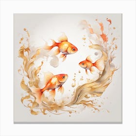 Gold Fish Canvas Print