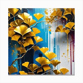 Ginkgo Leaves 17 Canvas Print