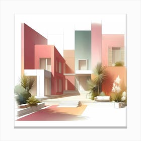 House Design Canvas Print