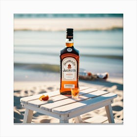 Jagermeister On The Beach Canvas Print