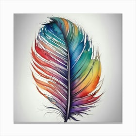 Feather Painting 18 Canvas Print