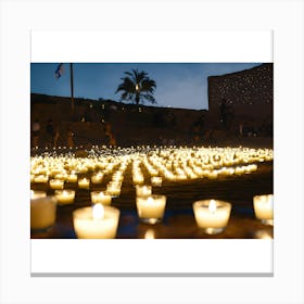 Candlelight Vigil Canvas Print