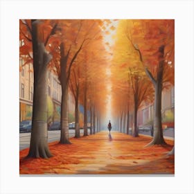 Autumn Street 7 Canvas Print