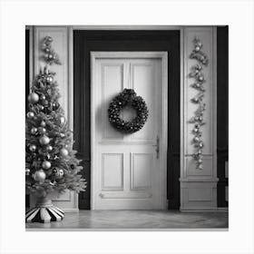 Christmas Door 59 Canvas Print