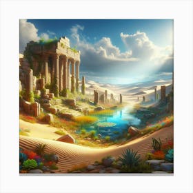 Egyptian Landscape 2 Canvas Print