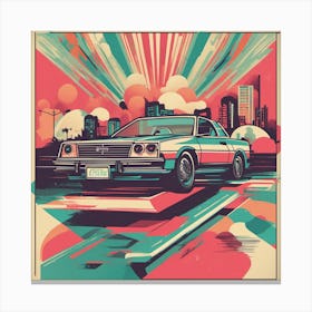 California Car Canvas Print