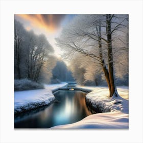 Winter Scene 12 Canvas Print