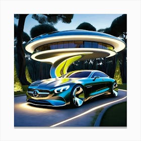 Futuristic Mercedes Canvas Print