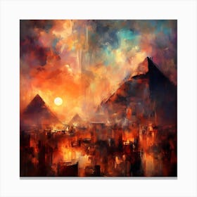 Egyptian Sunset Canvas Print