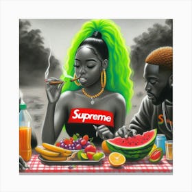 Supreme - Eat Canvas Print