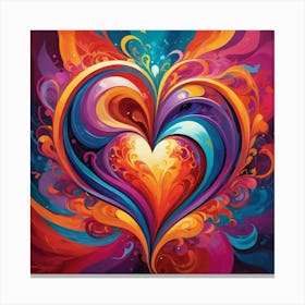 Heart Of Love 3 Canvas Print