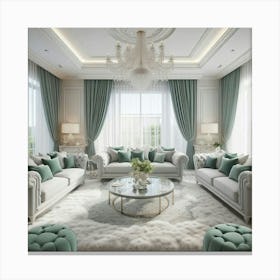 Luxury Living Room Canvas Print