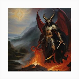 Demon Of Hell Canvas Print