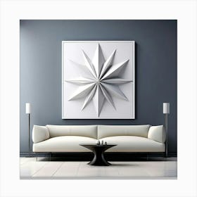 A Stunningly Elegant And Modern Artwork Featuring An Intricate Design Of Geometric Lines And Shapes Canvas Print