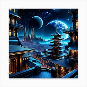 Futuristic City 38 Canvas Print