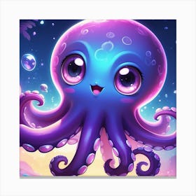 Octopus wall art Canvas Print