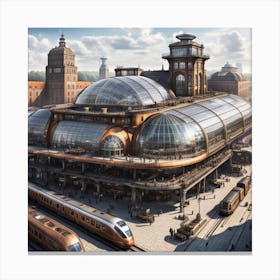 steampunk station Canvas Print