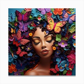 Butterflies Expression Canvas Print