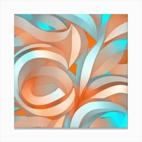 Abstract Swirls Canvas Print