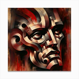 Abstract Portrait of a Man. Canvas Print