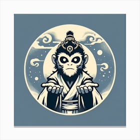 Monkey Buddha Canvas Print