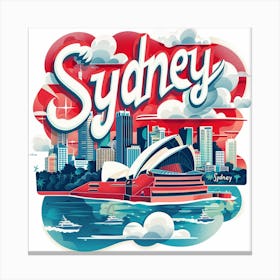 Sydney Cityscape 4 Canvas Print