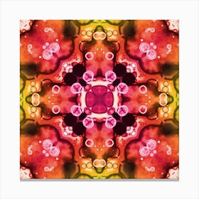 Red Flower Abstraction Canvas Print