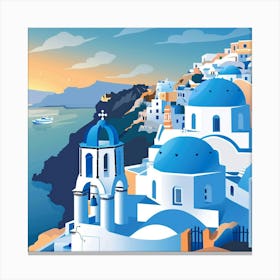 Oia, Greece,Island Greece Canvas Print