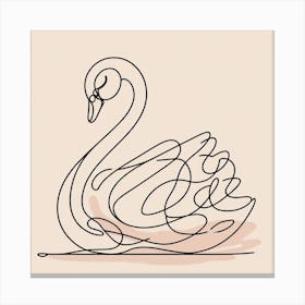 Swan Picasso style 4 Canvas Print