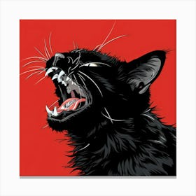 Screaming Cat 1 Canvas Print