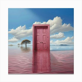 Pink Door Canvas Print