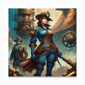 Steampunk Adventure Canvas Print