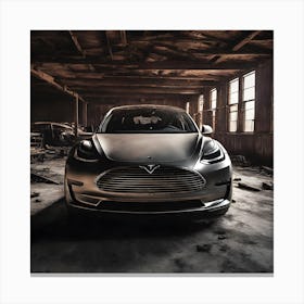 Tesla Model 3 Canvas Print