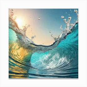 Waves In The Ocean Canvas Print