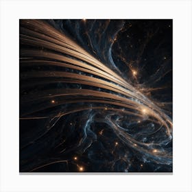 LDXl Abstract Lines In Space Canvas Print