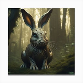 Rabbit In The Forest 84 Canvas Print