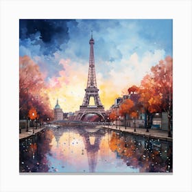 Parisian Skyline Symphony Canvas Print
