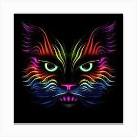 Neon Cat 6 Lienzo